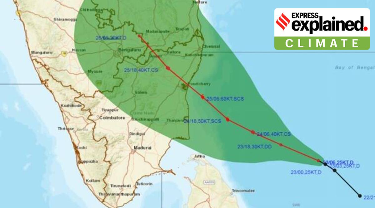 The projected path of the system that is likely to intensify into a severe cyclonic storm. (Source: IMD)