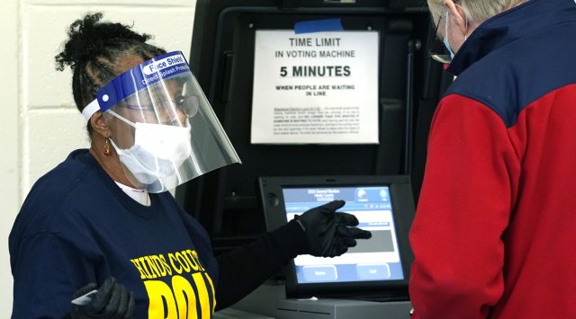 Amid US polling, hand sanitiser jams ballot scanner in Iowa | Trending ...