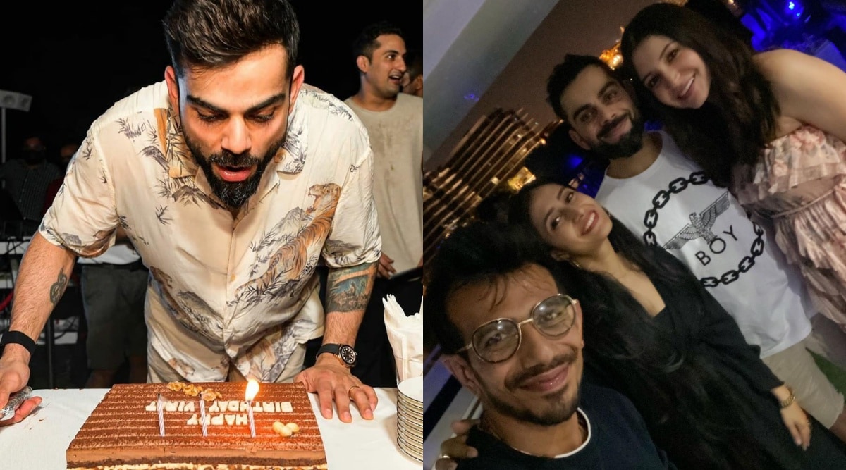 Anushka And Rcb Team Celebrate Virat S Birthday In Dubai Watch Video Entertainment News The Indian Express Pictures of anushka from birth to 7th birthday. anushka and rcb team celebrate virat s