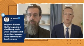 Mark Zuckerberg, Jack Dorsey, facebook twitter congress hearing, Zuckerberg Dorsey look memes, viral news, tech news, funny news, indian express