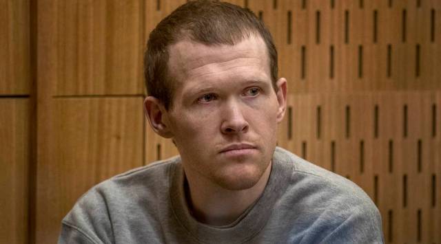 FILE - In this Aug. 24, 2020, file photo, 29-year-old Australian Brenton Harrison Tarrant sits in the dock at the Christchurch High Court for sentencing after pleading guilty to 51 counts of murder, 40 counts of attempted murder and one count of terrorism in Christchurch, New Zealand. (John Kirk-Anderson/Pool Photo via AP, File)