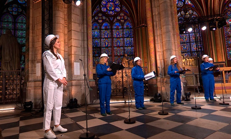 Christmas Eve concert held in Paris’ fire-wrecked Notre Dame | Art-and ...