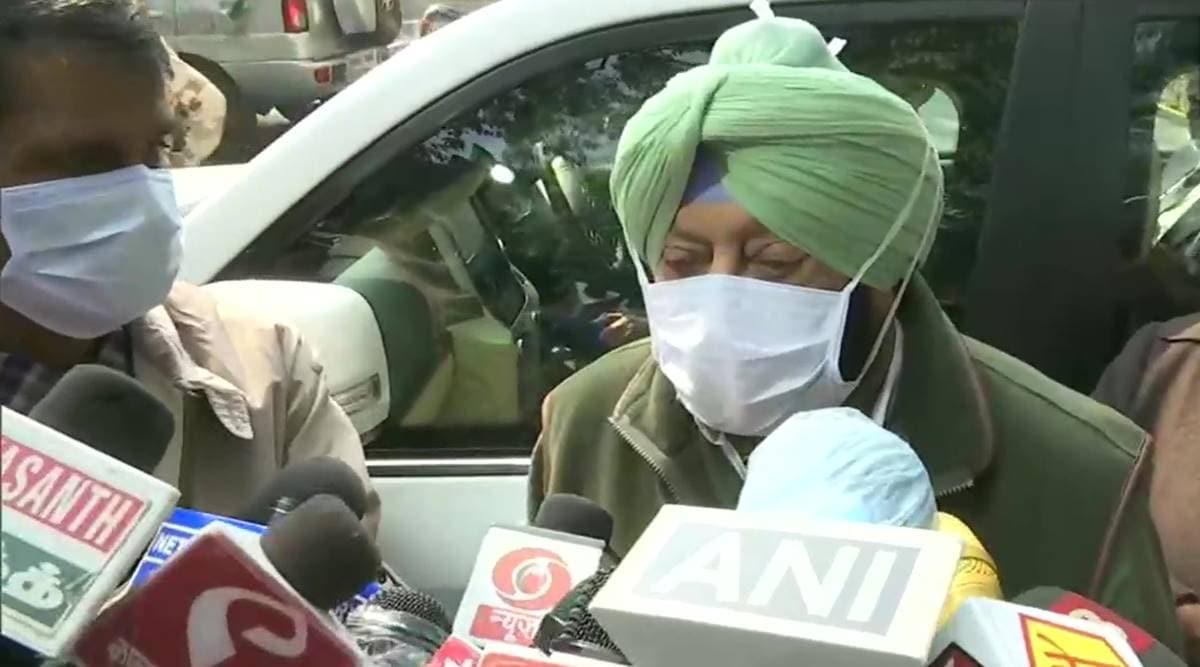 Amarinder singh, amarinder singh meets amit shah, arvind kejriwal, manohar lal khattar, farm bills, farm bill protests, indian express news