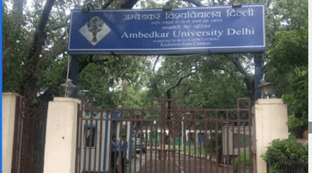 Ambedkar Univ, AUD fee waiver, AUD admission process, AUD students protest, Delhi news, Indian express news
