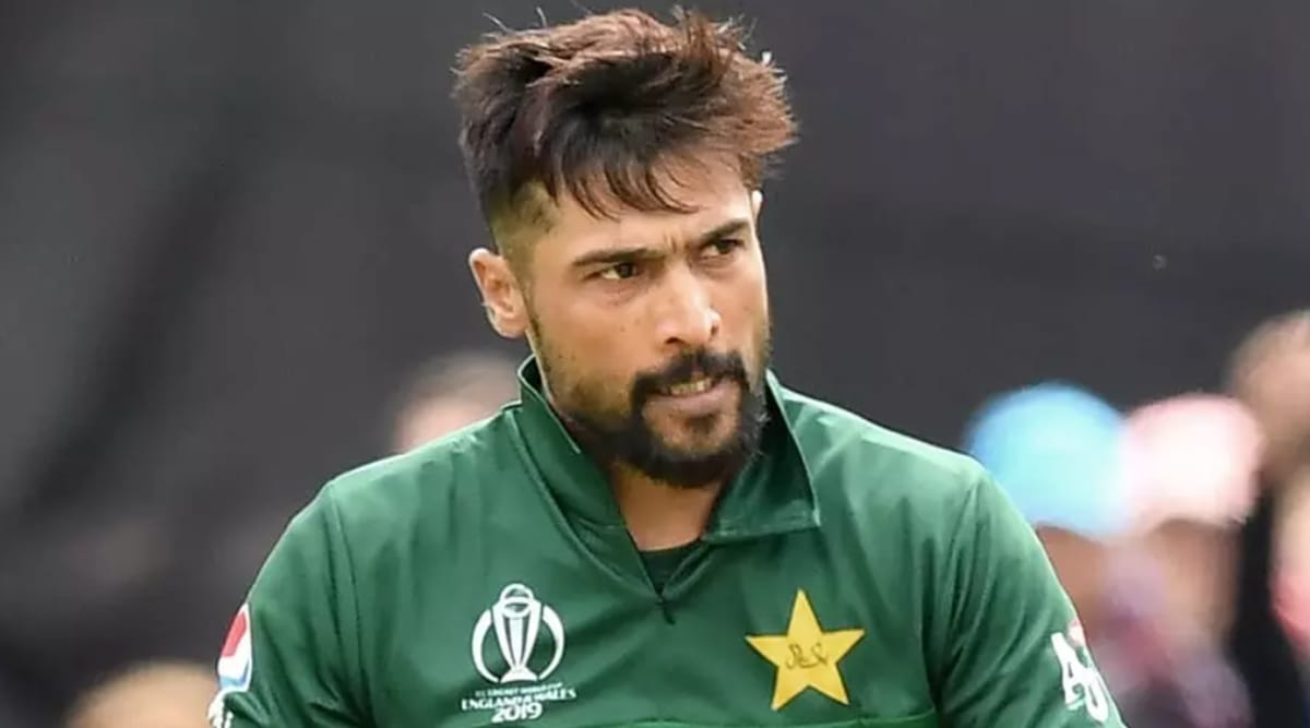 Mohammad Amir's name on the back of his jersey