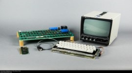 Apple 1 computer, Nintendo PlayStation prototype, Super Mario Bros 3 for NES, Rose Gold Apple EarPods, 1923 Leica camera, most expensive tech products sold at auction