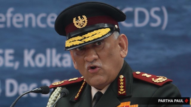 cds bipin rawat, china threats, Pakistan threats, indian army, indian express
