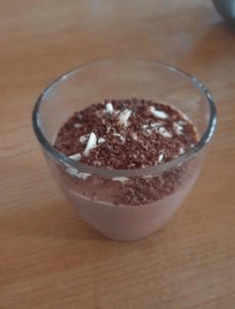 Dessert recipe End your day with this healthy whey chocolate mousse