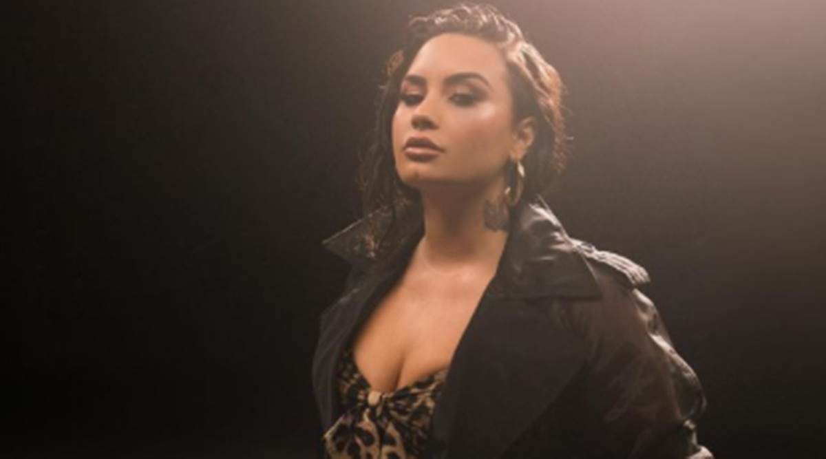 Demi Lovato, Demi Lovato eating disorder, Demi Lovato body positivity, Demi Lovato glitter photoshoot, indian express news