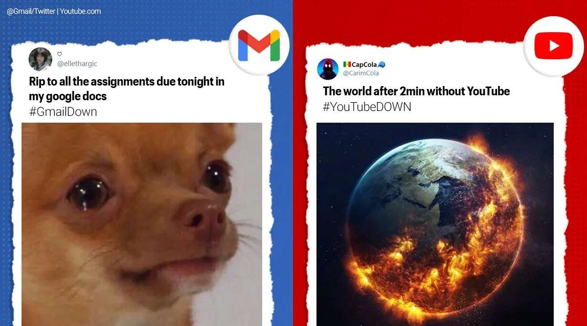 The Memes People Shared On Social Media After Google S Services Faced Outage Trending News The Indian Express