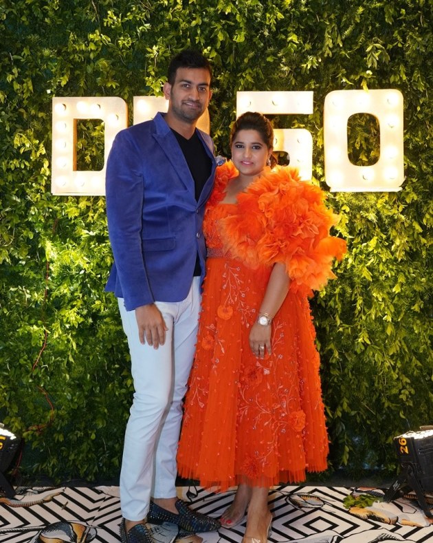 Hanshita Reddy with her husband Archit Reddy