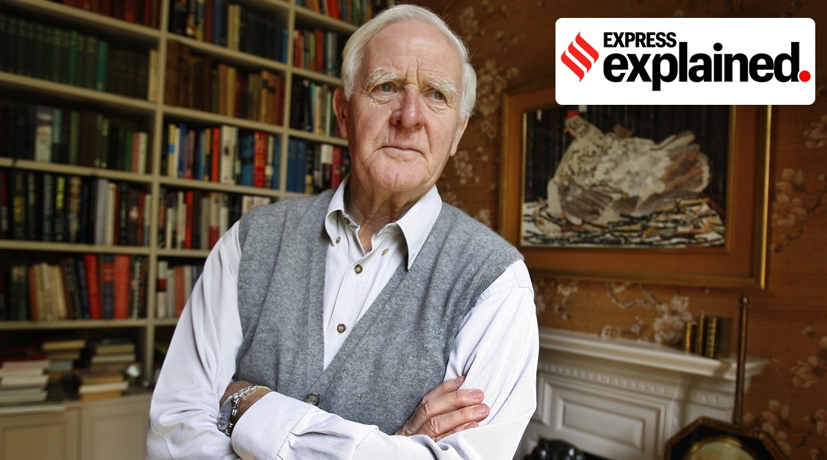 In this Aug. 28, 2008 file photo Author John Le Carre poses for a photo at his home in London. (AP)