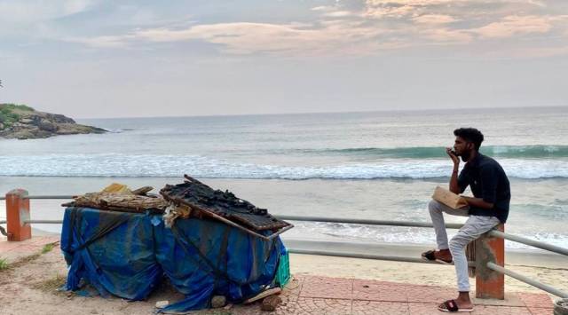 Kovalam transformed from a sleepy fishing village to the a global tourist destination in the 1970s when it became a part of the so-called hippie trail.(Express Photo/Ralph Alex Arakal)