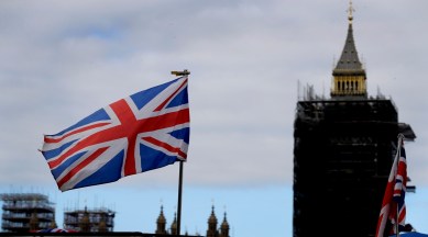 Brexit, London, UK Flag