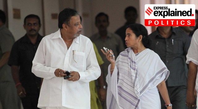 Mukul Roy and Mamata Banerjee. Roy's defection to the BJP from the TMC is considered a watershed moment in the recent politics of West Bengal. (Express Photo/File)