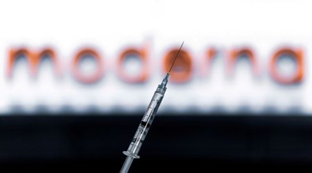 Moderna said clinical study data and additional analyses showed that a 50-microgram booster dose of its COVID-19 vaccine induces robust antibody responses against the Delta variant. (Reuters/File)