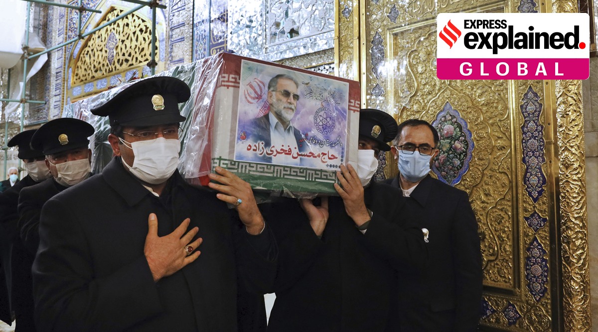 Mohsen Fakhrizadeh assassination, Mohsen Fakhrizadeh killing, who was Mohsen Fakhrizadeh, Mohsen Fakhrizadeh nuclear tech, indian express
