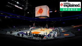 NBA, NBA season, NBA matches, NBA Lakers, NBA bubble, NBA Covid guidelines, NBA injured players, NBA injuries, Indian Express