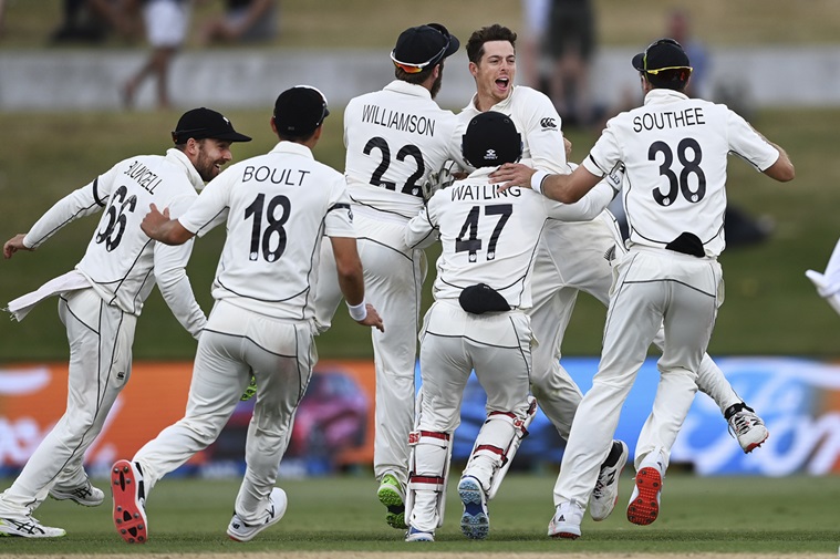 New Zealand vs Pakistan, NZ vs PAK, NZ PAK test match, NZ PAK test score, New Zealand test win, Indian Express