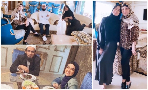 Newlywed Sana Khan is busy visiting relatives