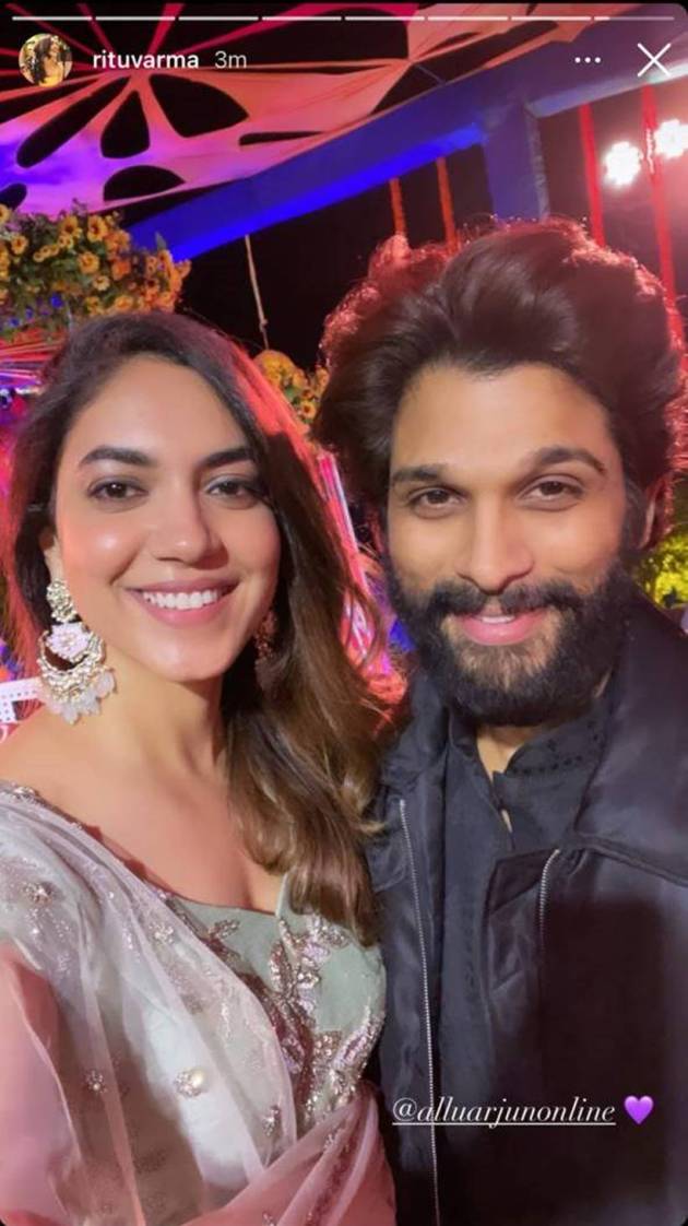 ritu varma with allu arjun