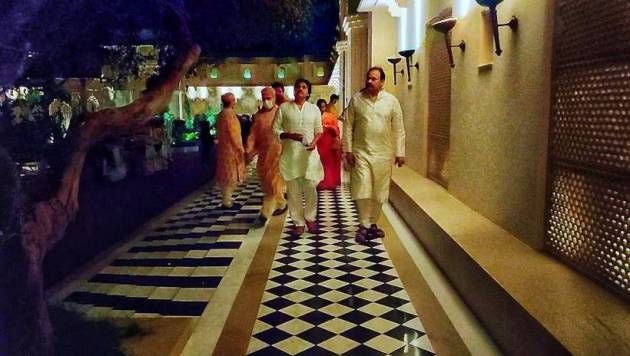 pawan kalyan at niharika konidela wedding