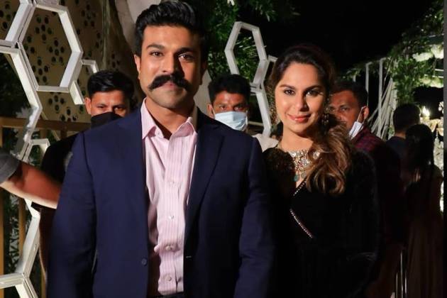 ram charan with upasana konidela