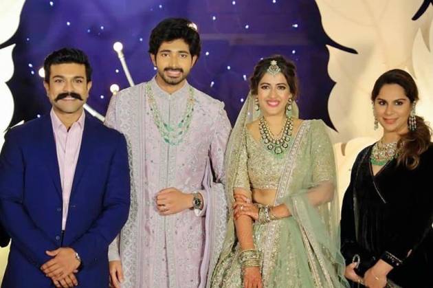 ram charan with upasana konidela