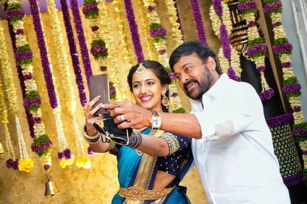 chiranjeevi with niharika konidela