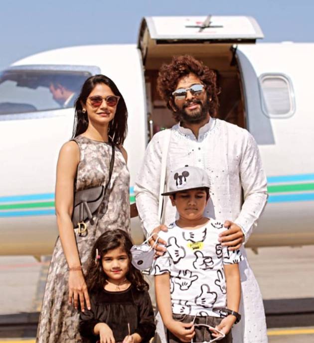 allu arjun with his family