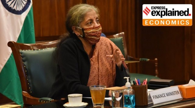 Union Finance Minister Nirmala Sitharaman chairs a pre-budget meeting in New Delhi pm December 17, 2020. (PTI Photo)
