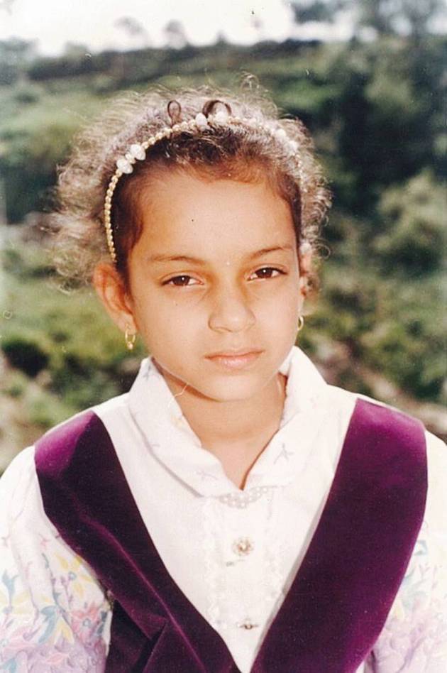 kangana ranaut childhood photo