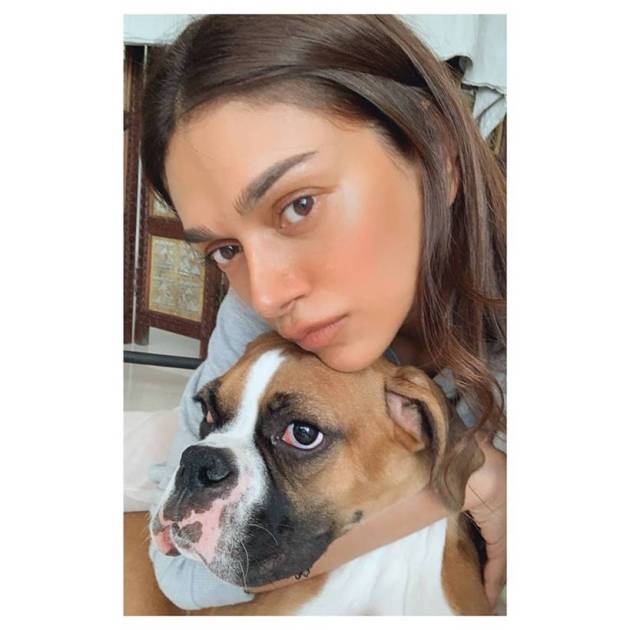 aditi rao hydari with dog