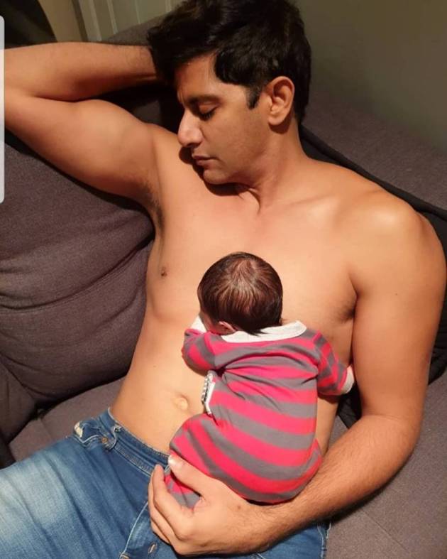 karanvir bohra with daughter