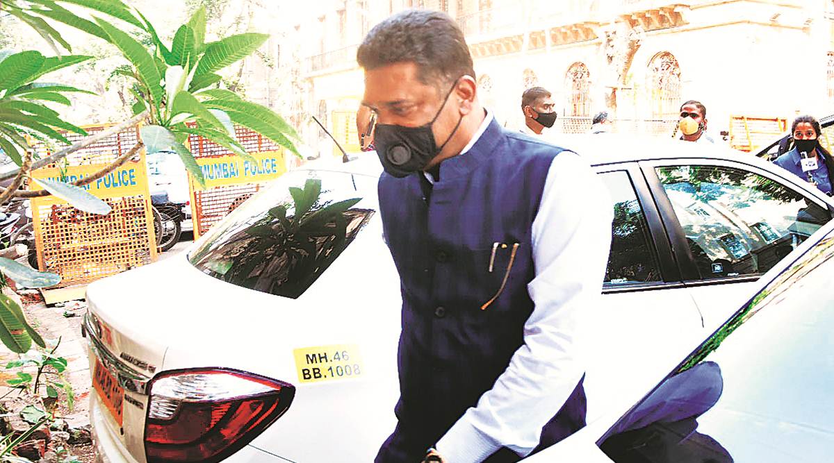 The ED has accused Pratap Sarnaik of getting kickbacks from Topsgrup to the tune of Rs 7 crore. (Express photo by Ganesh Shirsekar)