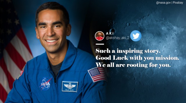 NASA, Raja Chari, Raja Chari on NASA Artemis Team, Indian-American Raja Chari, Raja Chari Artemis Team, Artemis Team, NASA moon mission, NASA lunar mission, Man on Moon, First woman on Moon, Twitter reaction, Trending news, Indian Express news.