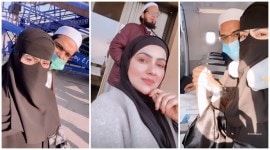 Sana Khan and Anas Sayed Kashmir honeymoon photos