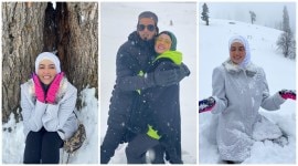 Sana Khan snowy honeymoon in Gulmarg