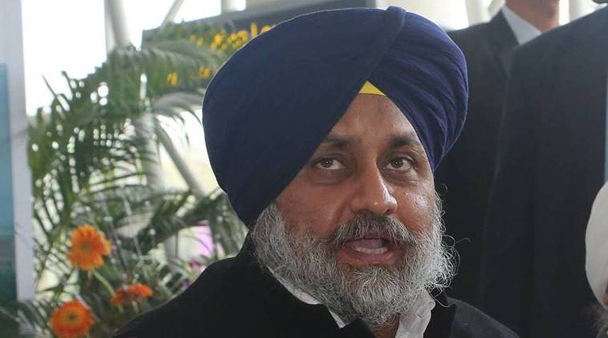 Sukhbir Singh Badal, Sukhbir Singh Badal says BJP tukde tukde gang, Sukhbir Singh Badal on BJP, farmers protest, indiam express