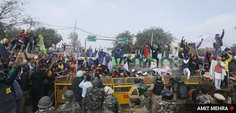 farmer protest, geyser in farmer protest, farmer protest, geyser, indian express, indian express news