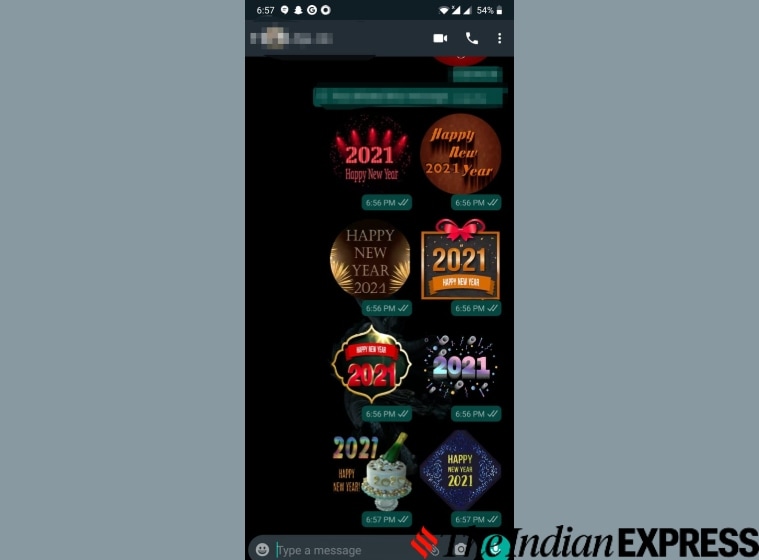 Happy New Year 2021 Whatsapp Wishes Stickers Images Download, Status