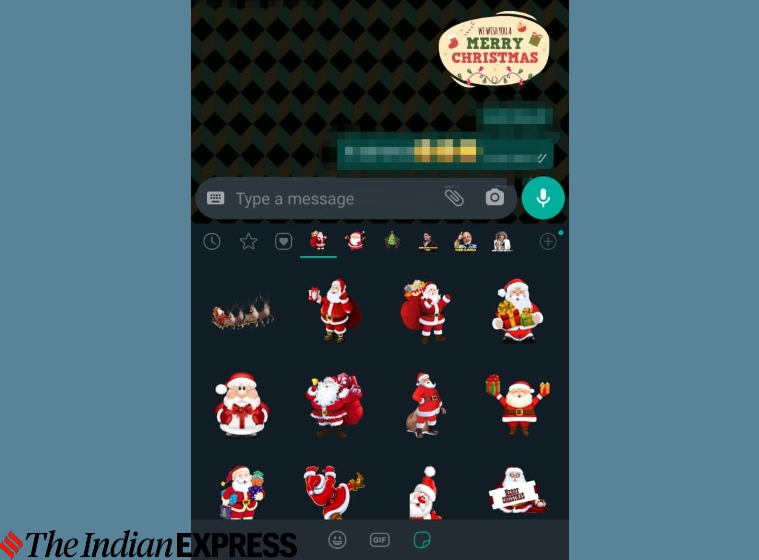 Merry Christmas 2020: How to send Christmas Whatsapp Wishes Stickers, Images, Photos, Status