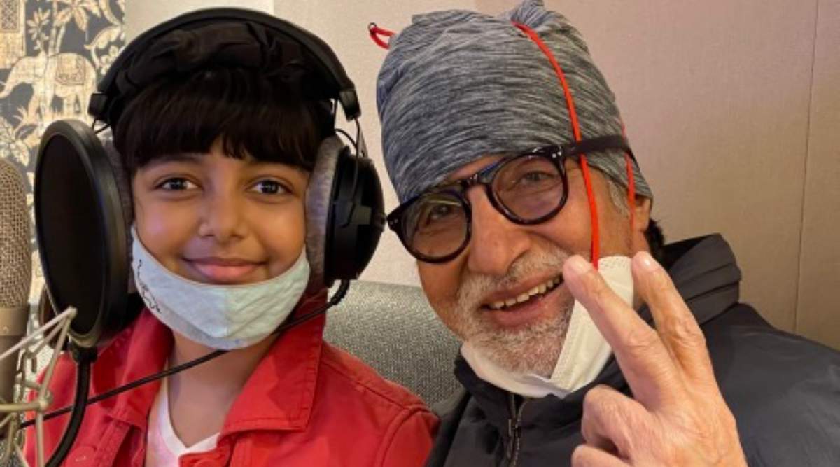 Amitabh Bachchan records song with Aaradhya Bachchan | Entertainment News,The Indian Express