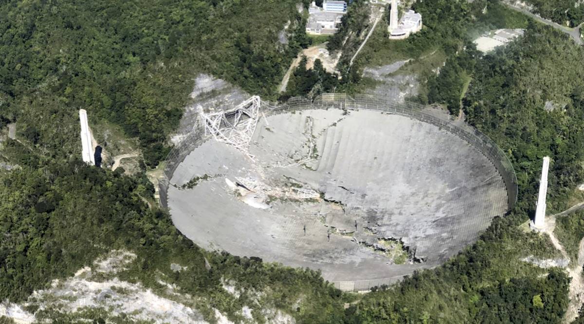 Puerto Rico’s Arecibo Observatory, arecibo telescope, arecibo james bond movie, arecibo observatory collapses