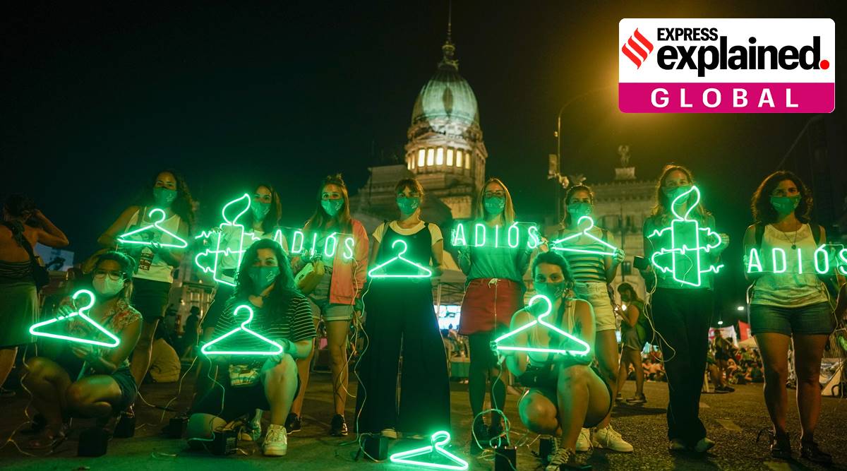 argentina abortion, argentina abortion law, Alberto Fernández, abortion in latin america, catholic church abortion, express explained, indian express