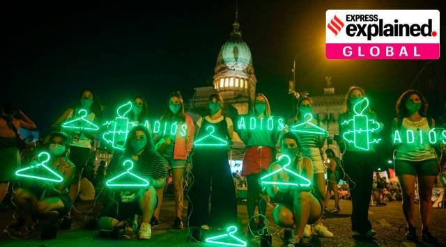 argentina abortion, argentina abortion law, Alberto Fernández, abortion in latin america, catholic church abortion, express explained, indian express