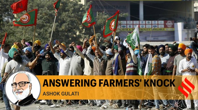 Farmers at the protest site at Burari, in New Delhi (Express photo by Praveen Khanna)