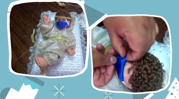 Christmas, covid Christmas, Bolivia, Bolivia jesus Christ, jesus Christ wears face mask, Baby jesus face mask, Bolivia christmas celebrations, indian express news