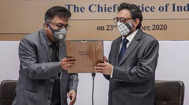 CJI bobde, Chief Justice of India, Sharad Arvind Bobde, CJI Bobde in Tripura, e sewa kendra, e sewa kendra agartala, tripura news, indian express