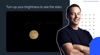 elon musk, elon musk memes, turn up brightness memes, brightness hidden message memes, moon hidden message photo, viral news, Trending news, indian express news